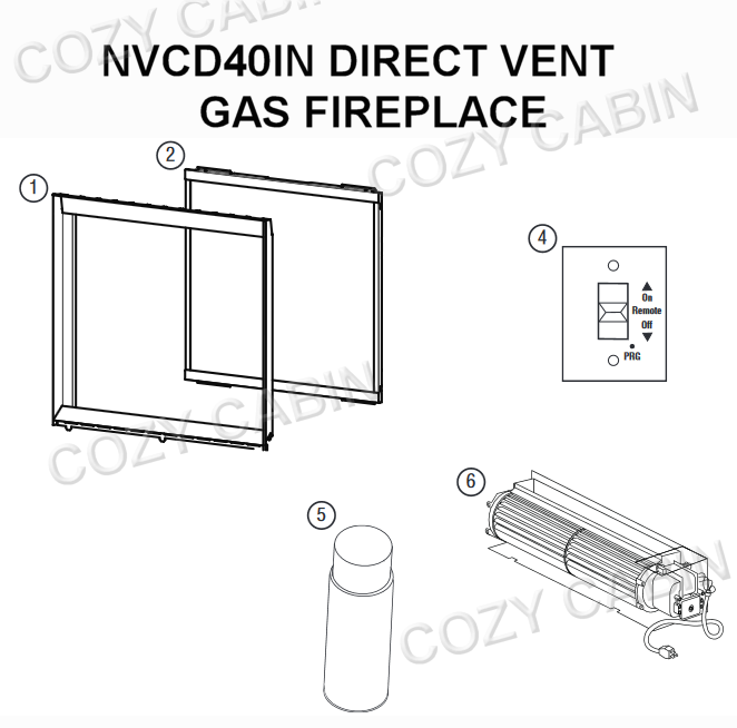 Envy CD Direct Vent Gas Fireplace (NVCD40IN) #NVCD40IN